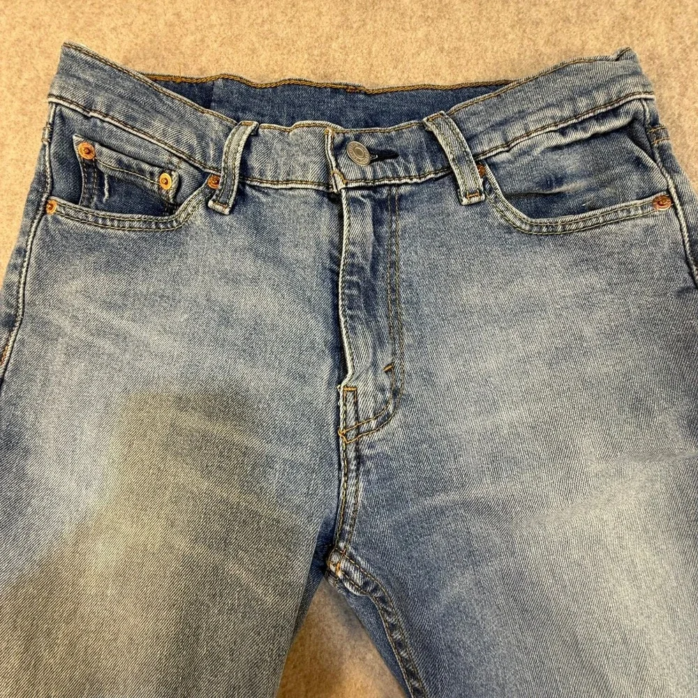 Levis 513 Slim Straight Jeans Mens W30 L30 Medium‎ Wash Blue Denim Pants
